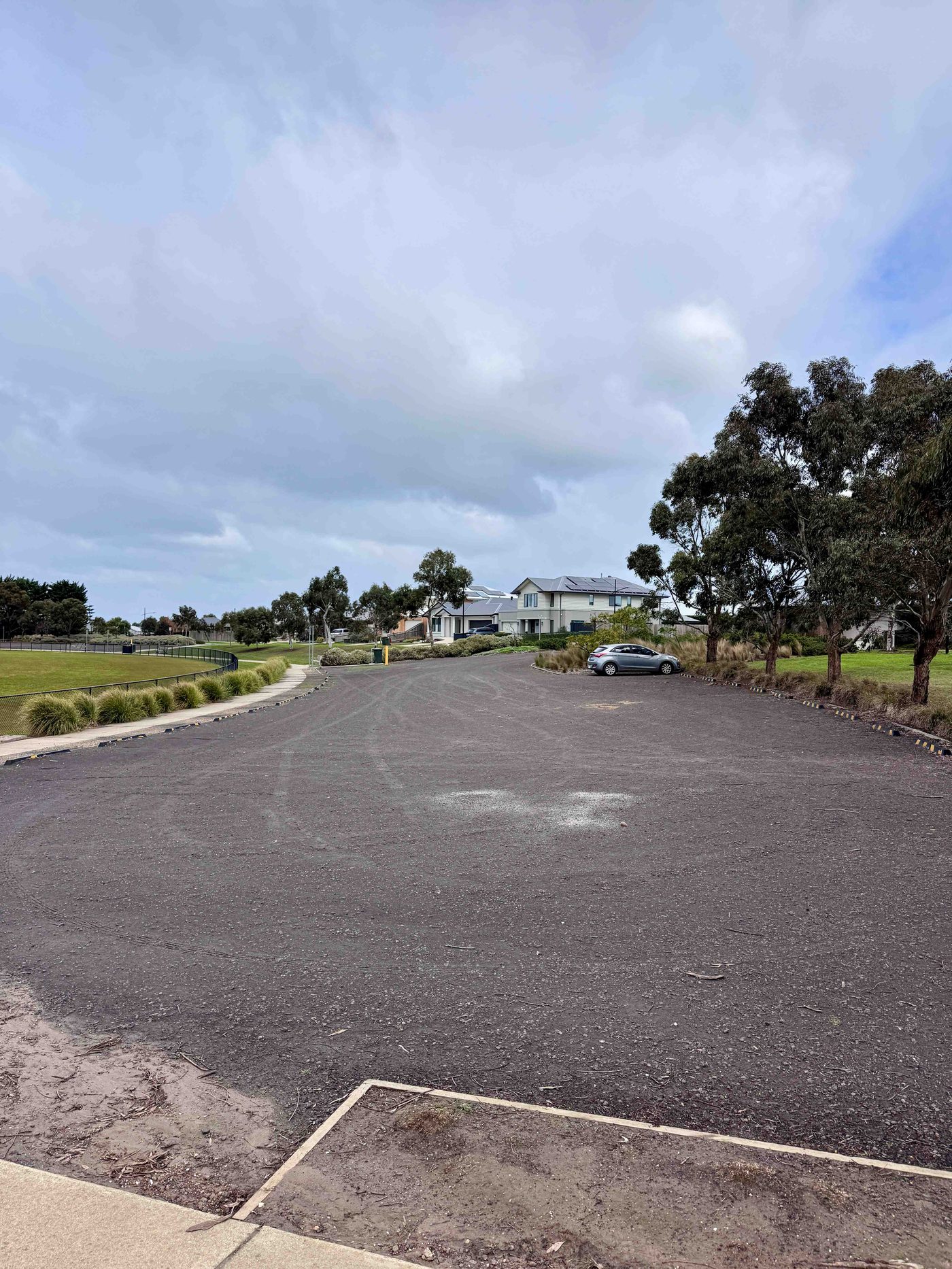 Gravel car park at Devlins Road Recreation Reserve