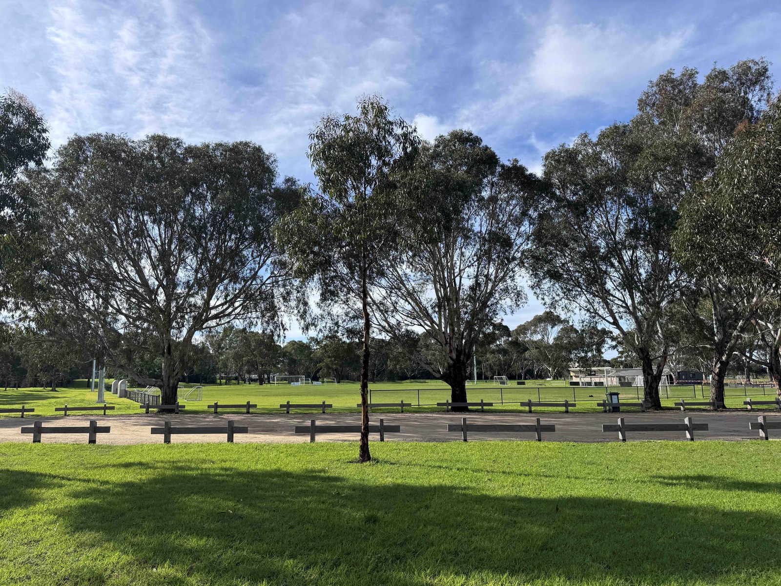 Open oval looking north-east at Howard Glover Reserve