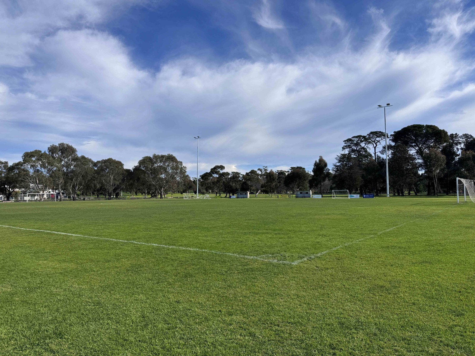 Open oval looking south-east at Howard Glover Reserve