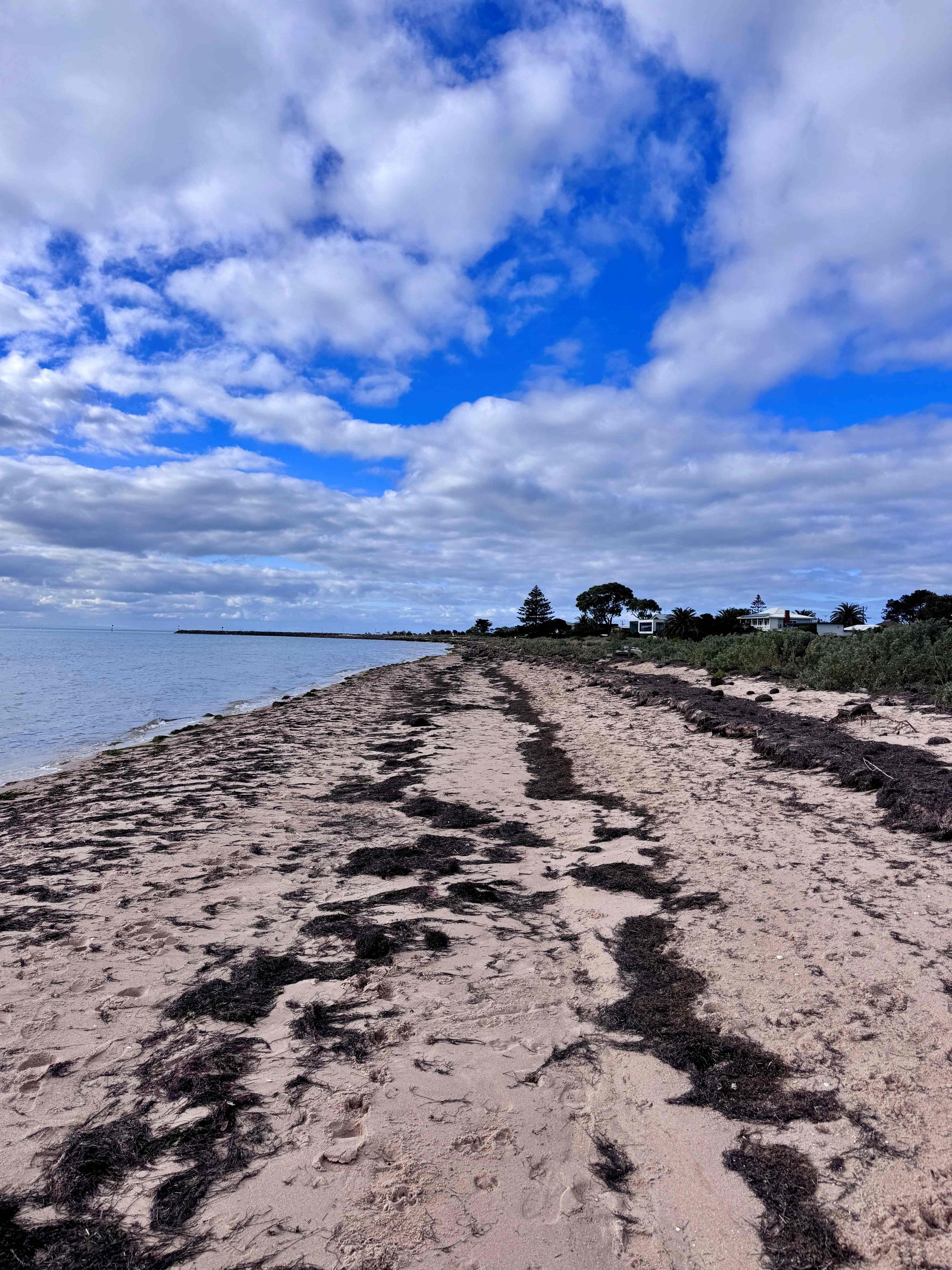 View looking east along Ramblers Beach, Portarlington