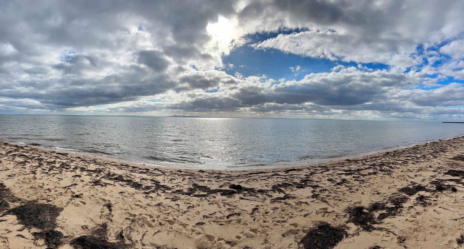 Panoramic ocean view at Ramblers Beach, Portarlington